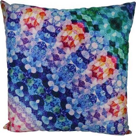 Cushion Kaleidoscope Blue