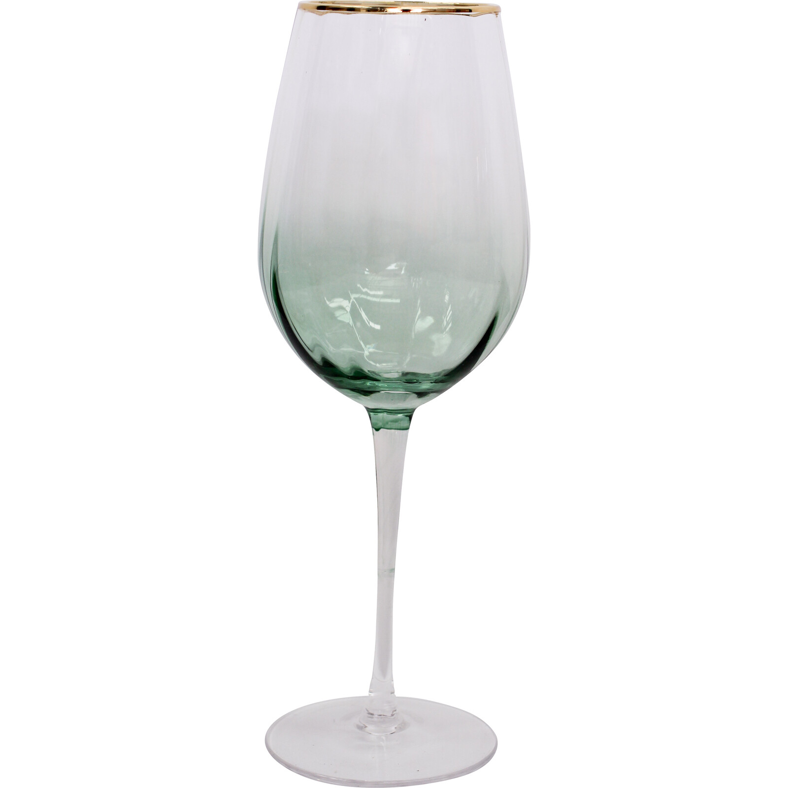 Wine Glass Spray Emerald/Gold