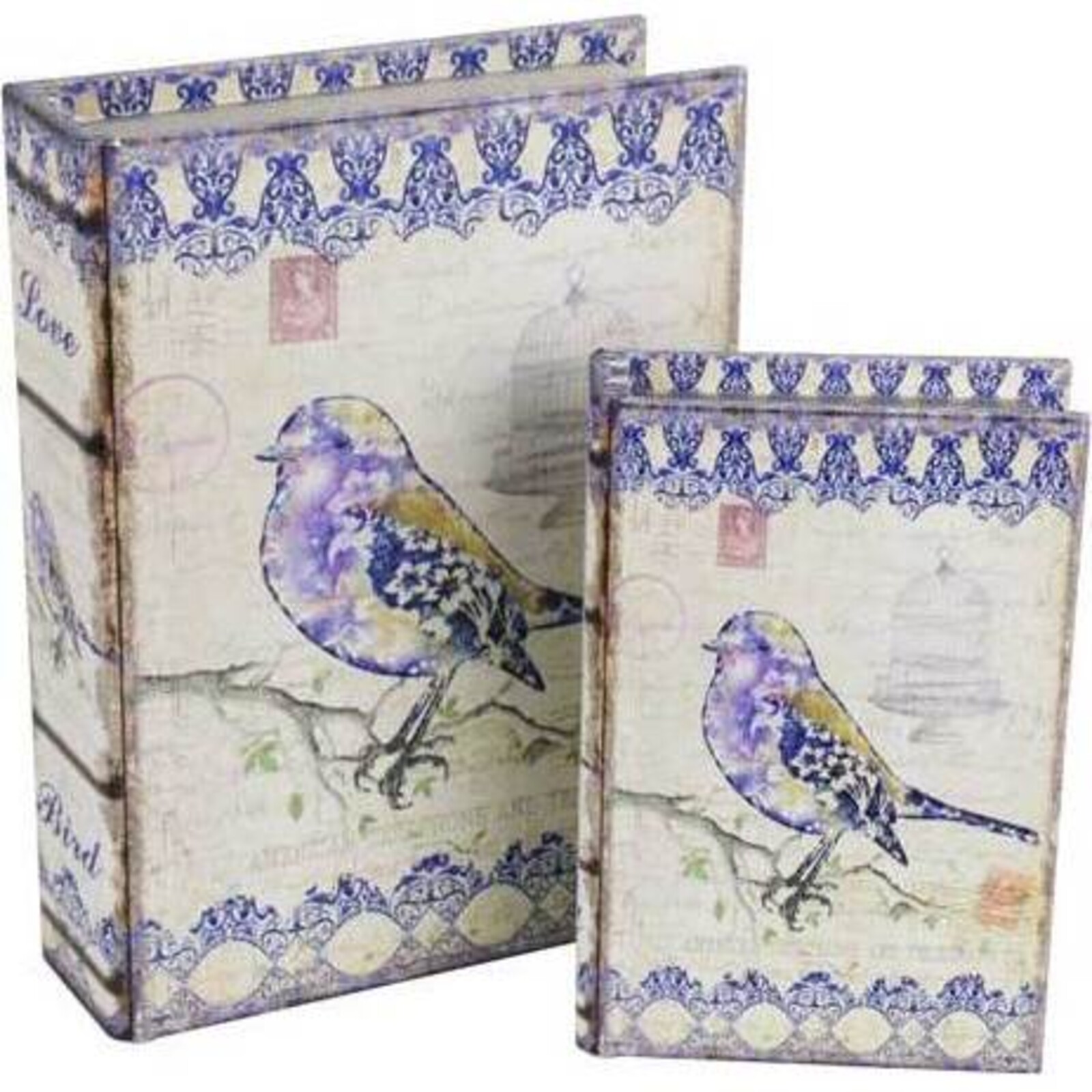 Book Box Bluebird  Fleur S/2