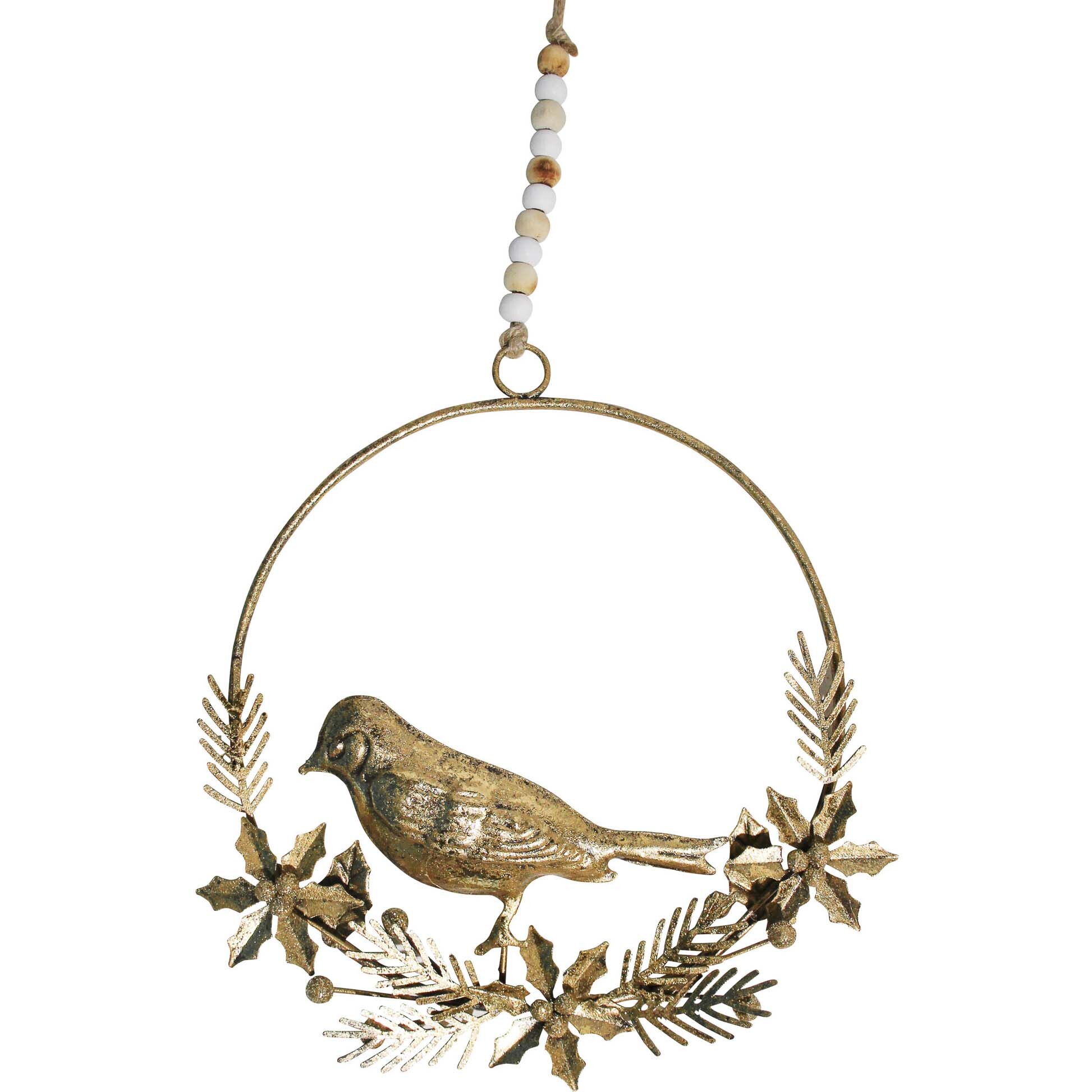 Wreath Gold Bird