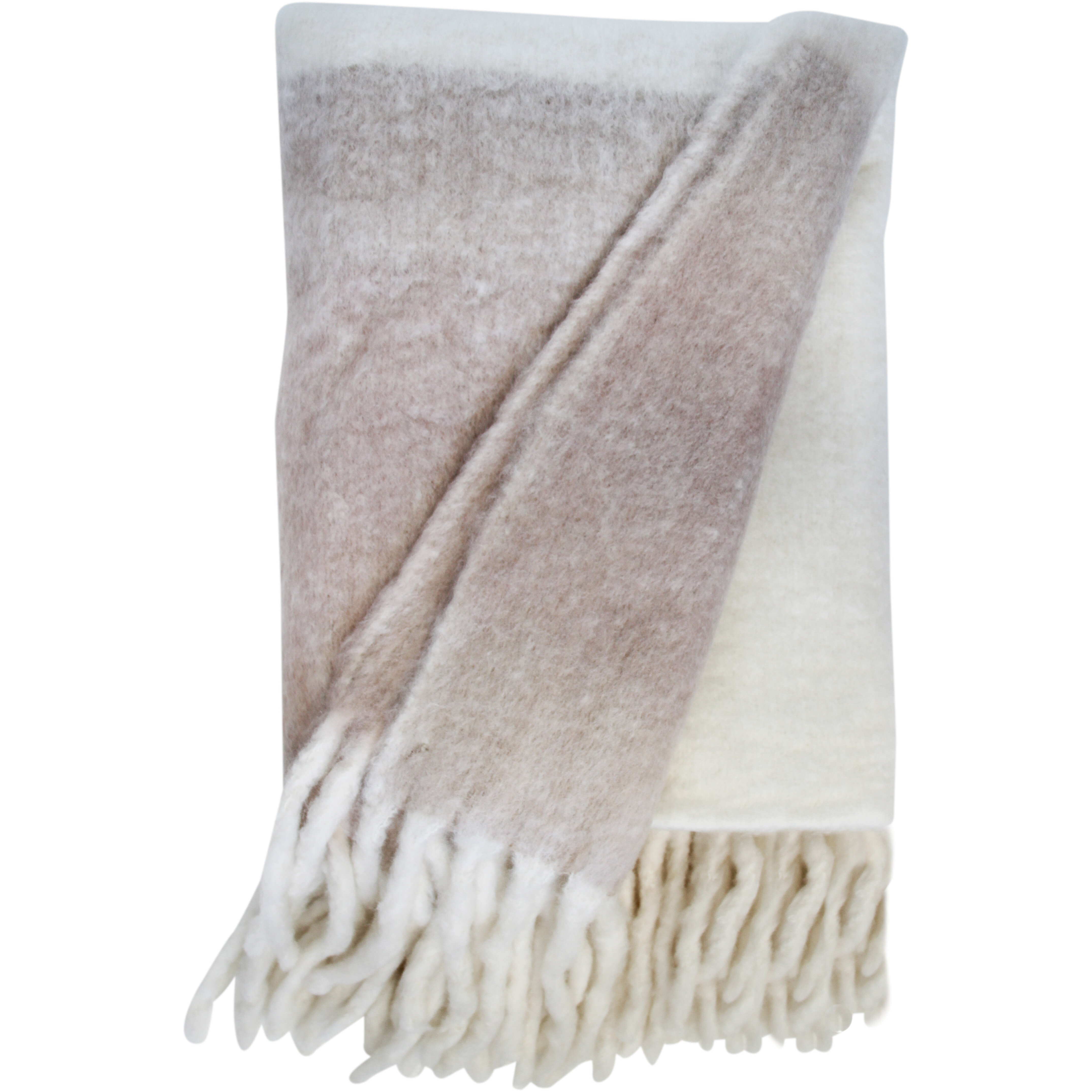 Throw Classic Stone Bumble Fringe