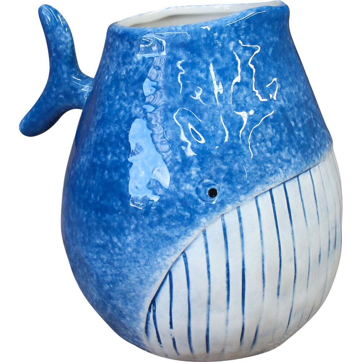 Whale Jug Moby Blue