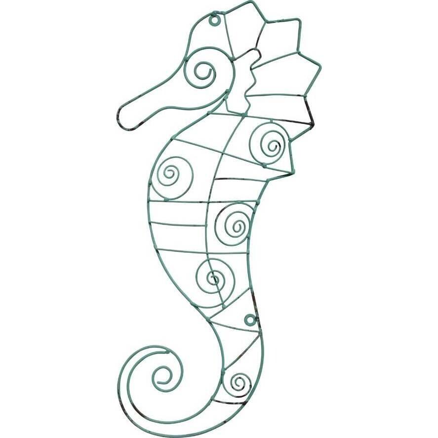 Wall Decor Seahorse Curl