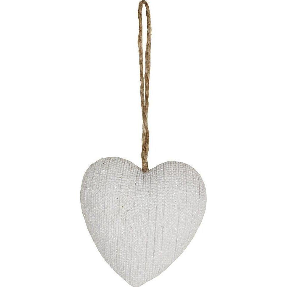 Hanging Heart White