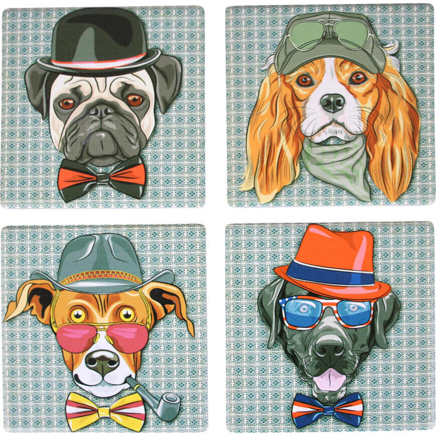 Coaster Hipster Dogs S/4