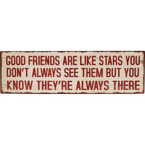 Tin Sign - Friends like Stars