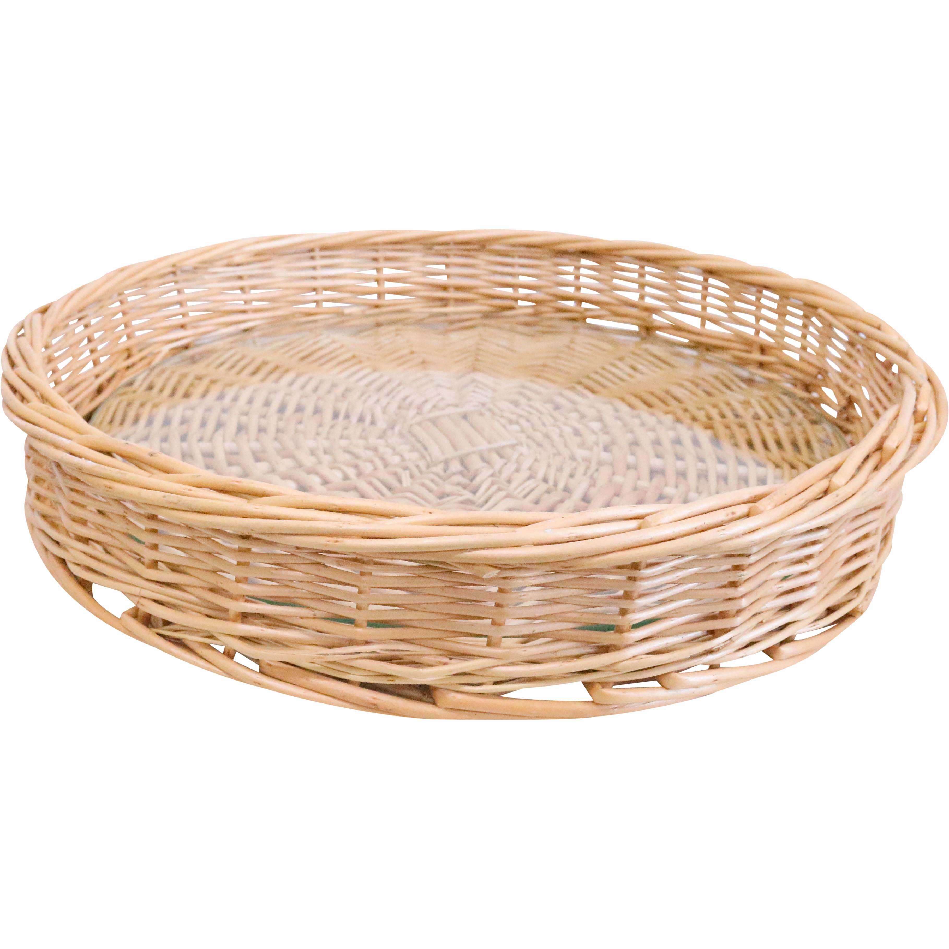 Tray Wicker Round Saint Tropez