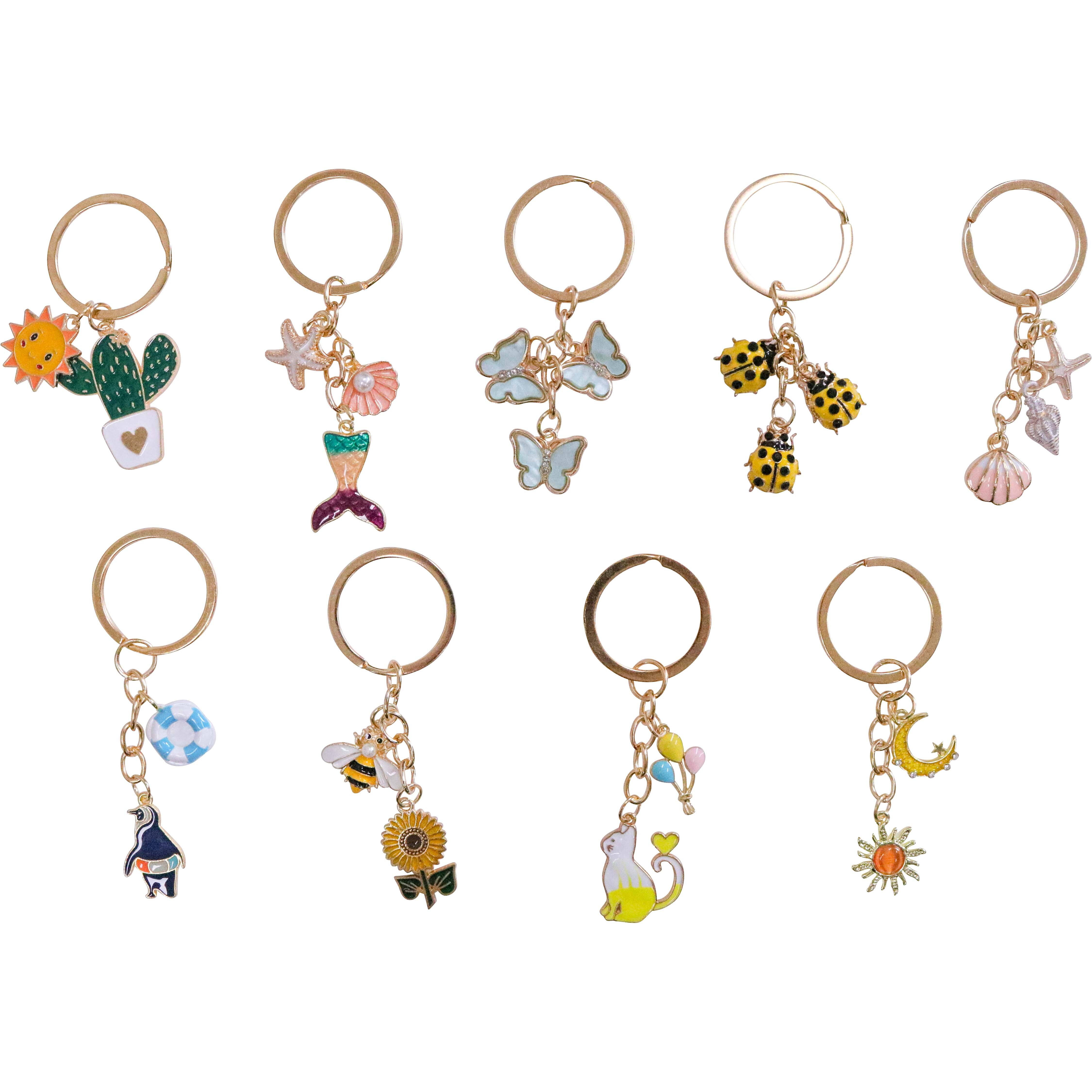 Keyrings Set/9 Summer