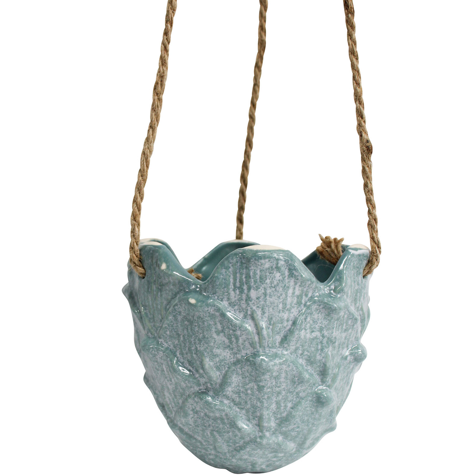 Hang Planter Shell Jade Med