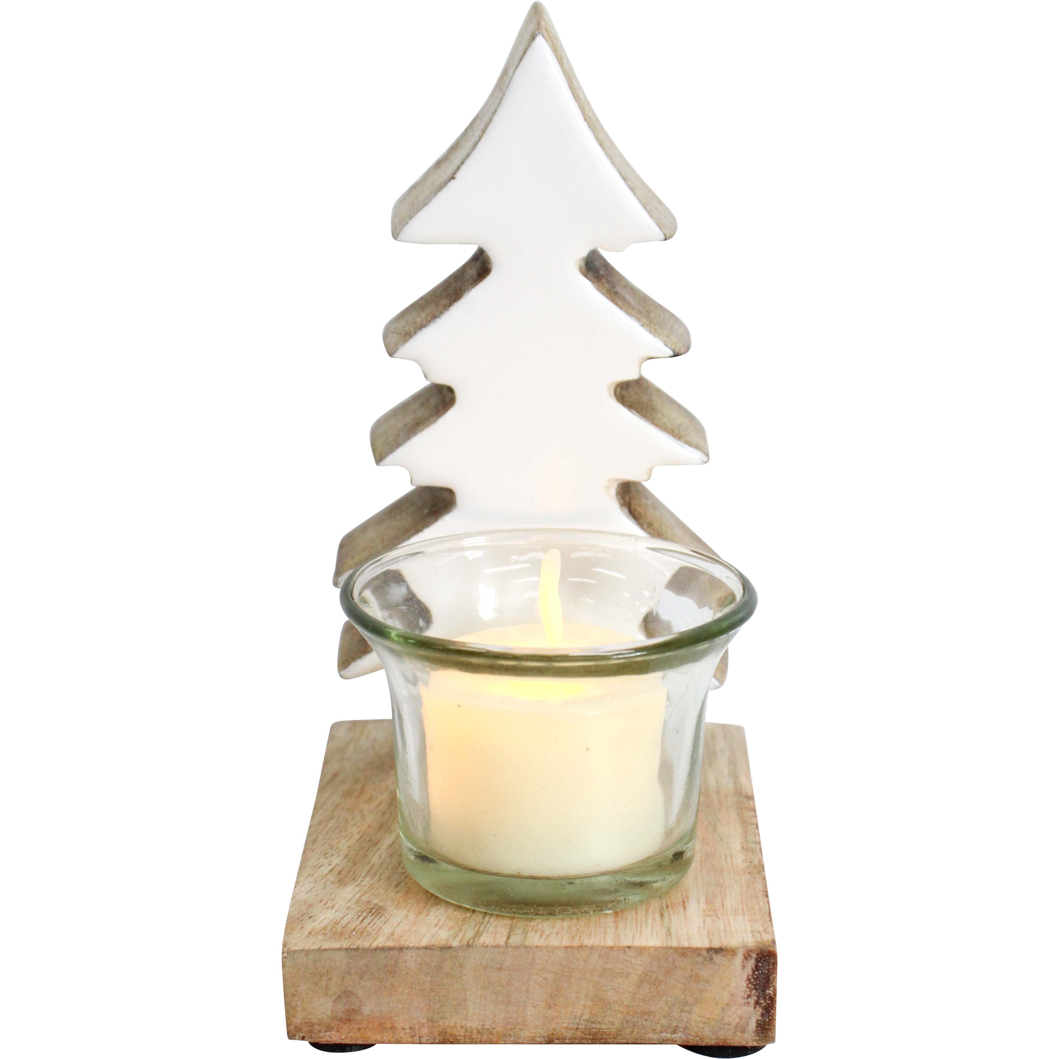 Tree/Tealight Holder White