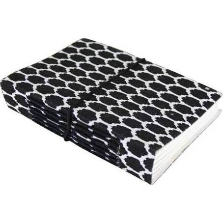 Notebook Quatrefoil Black