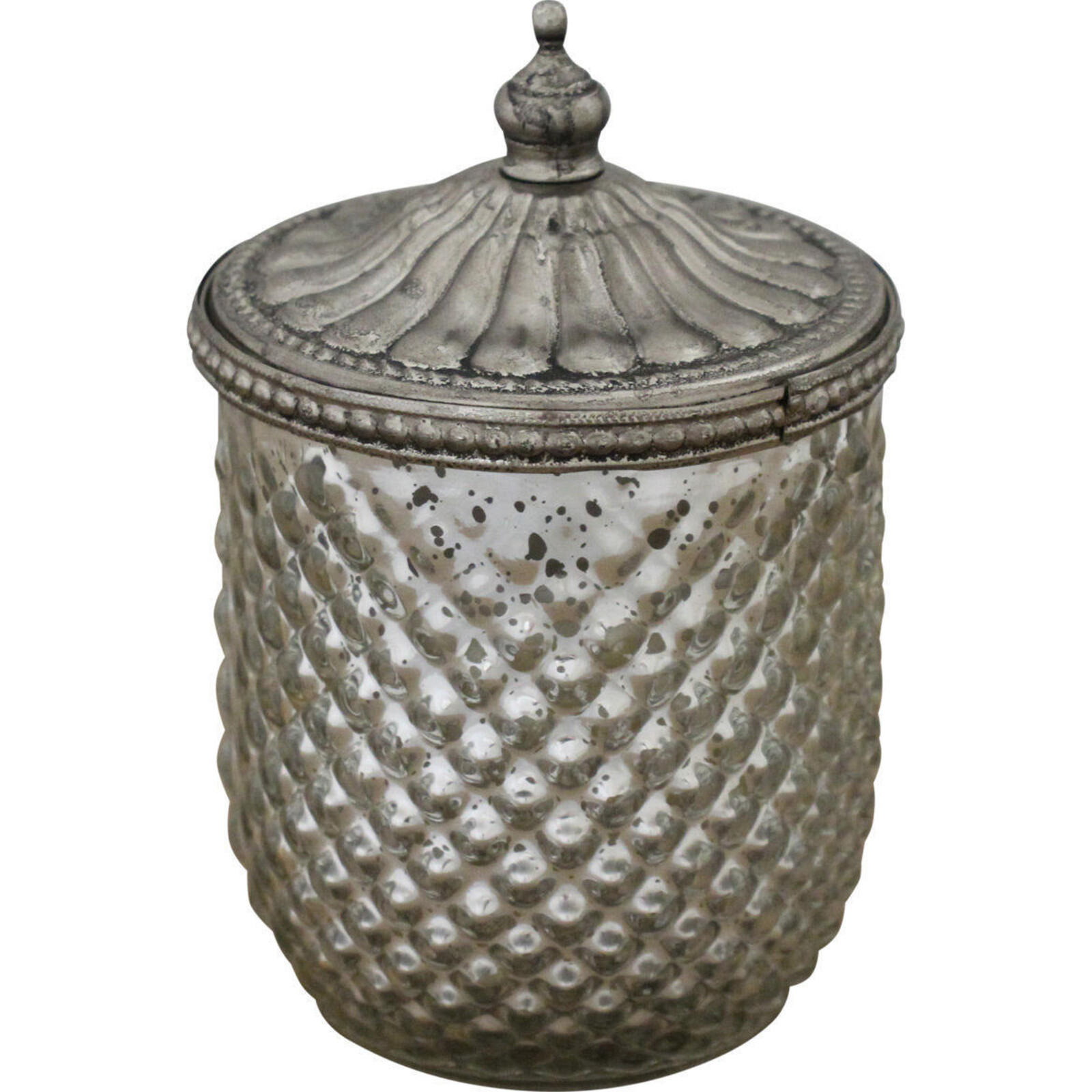 Candle w/ Lid Silver