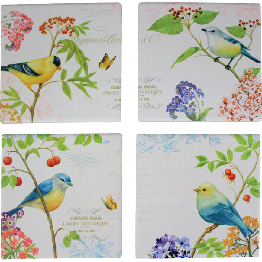 Coaster Branch Birds S/4