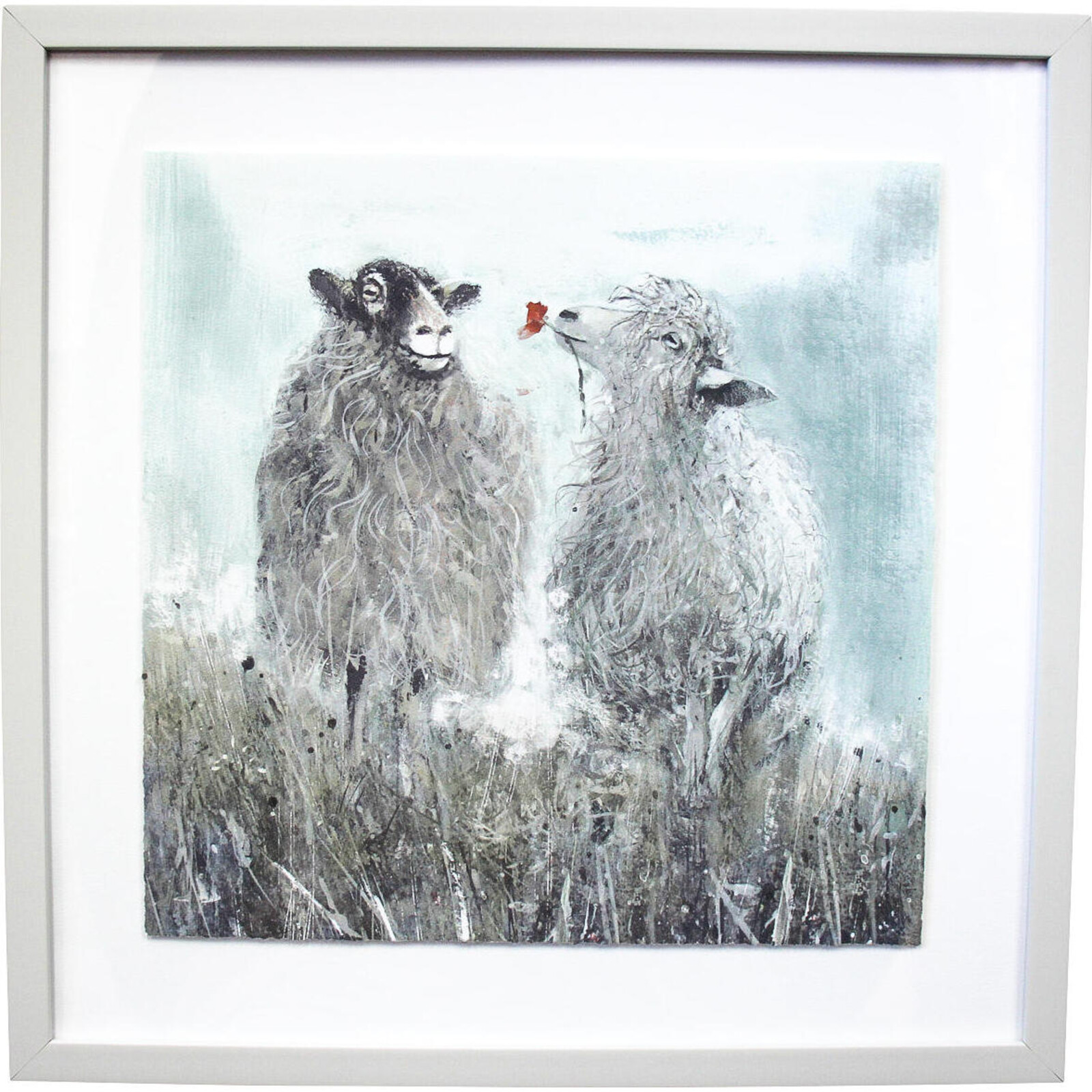 Framed Print Sheep Friends 1