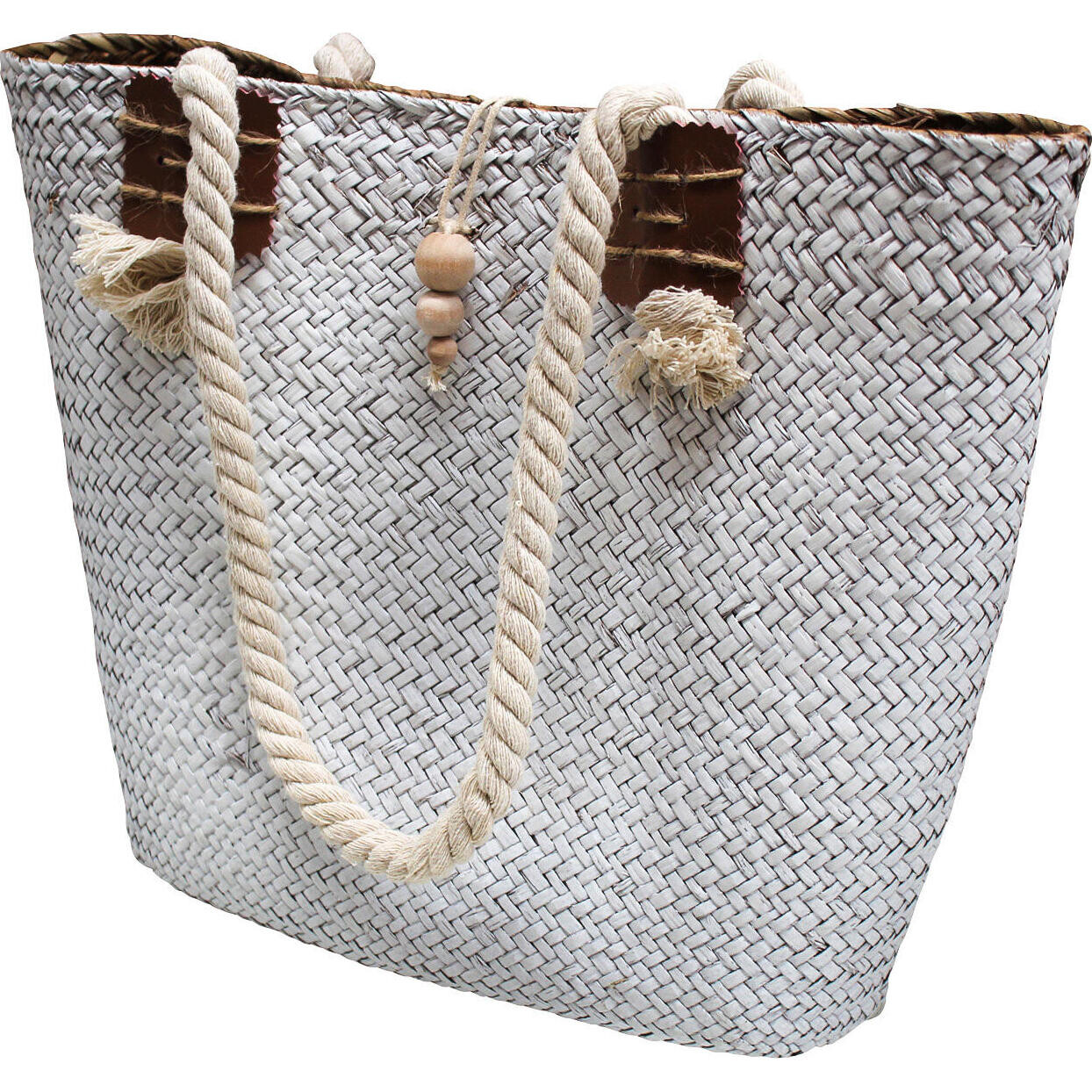 Woven Shopper White