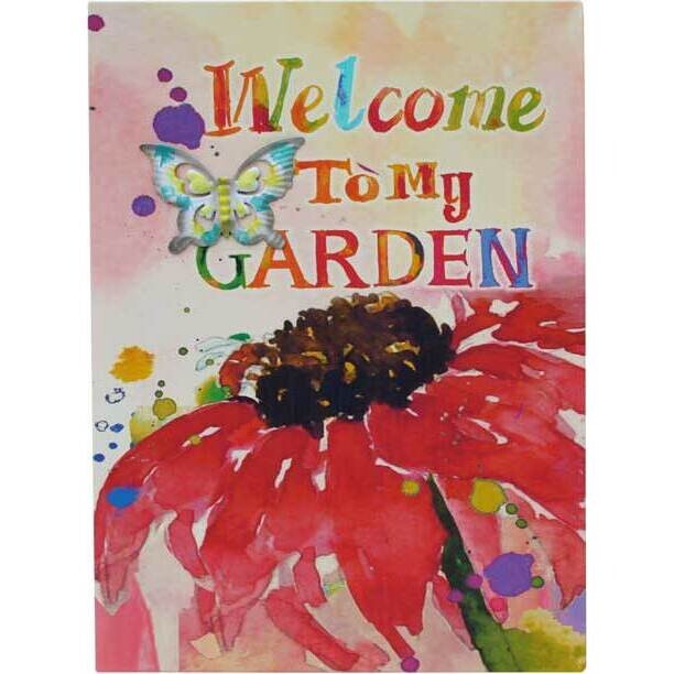 Tin Sign Garden Flower