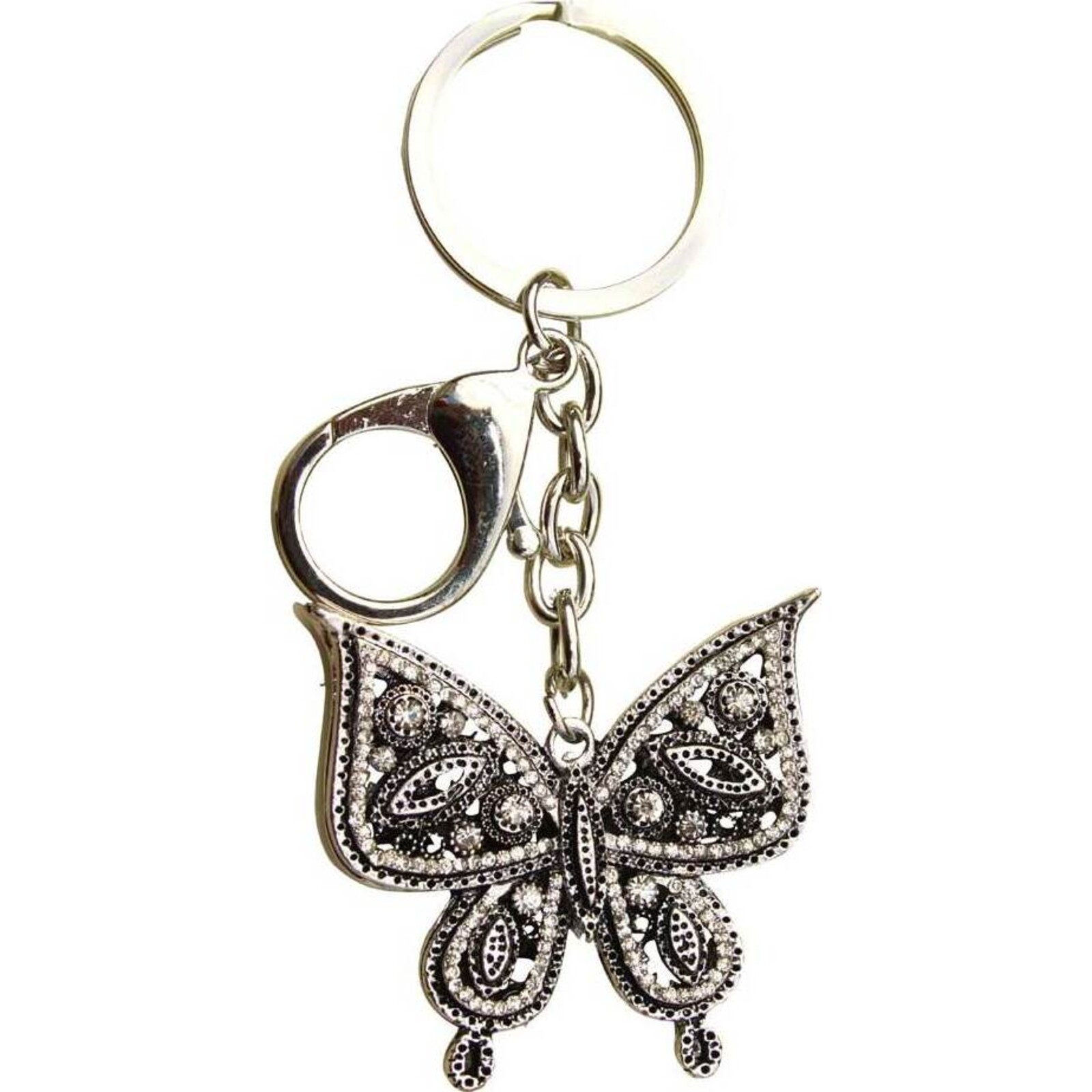 Keyring Diamonte Butterfly