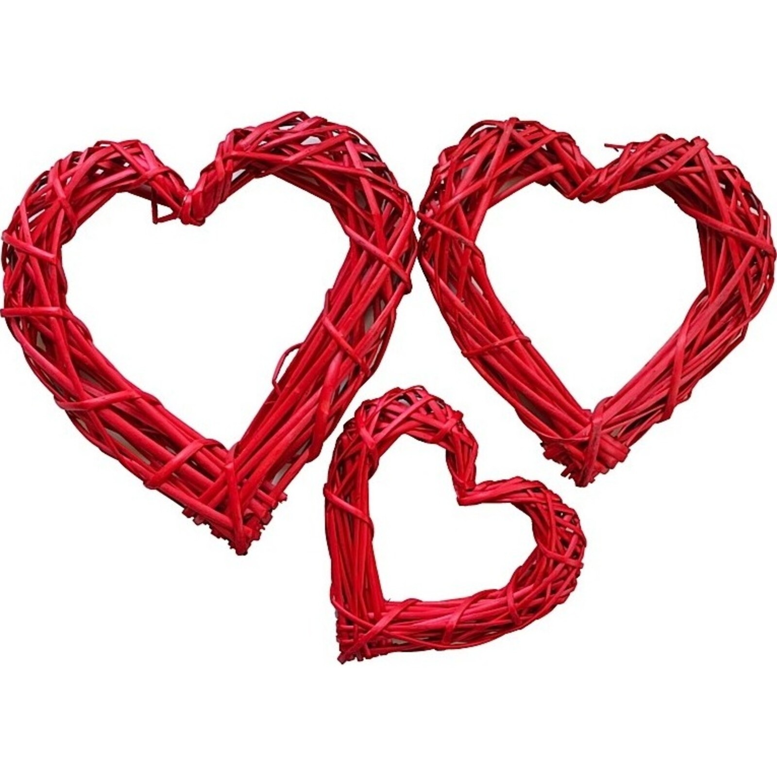 Tessuti Hearts - set 3 - Red