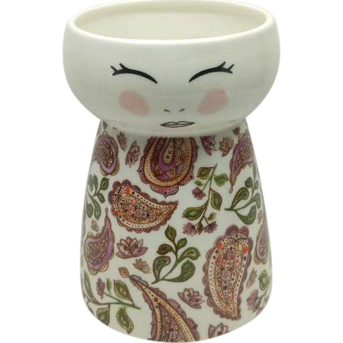 Doll Vase Pretty Paisley