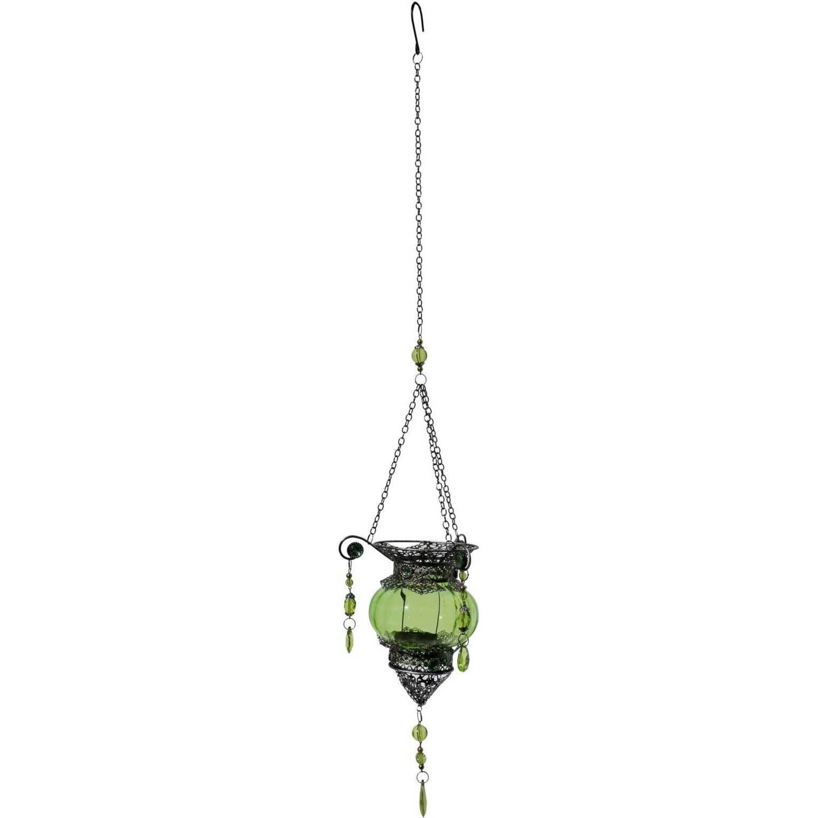 Hanging Morroc Lantern Green
