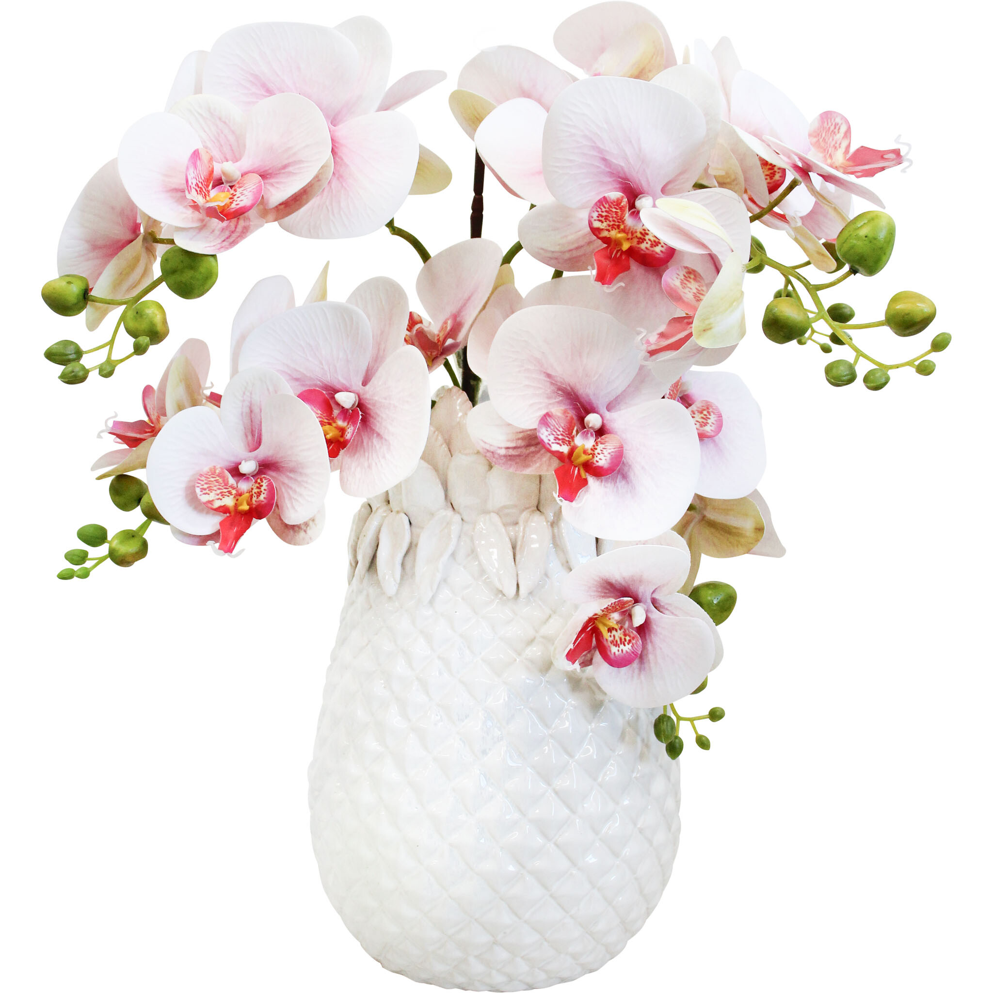 Pineapple Vase Ivory