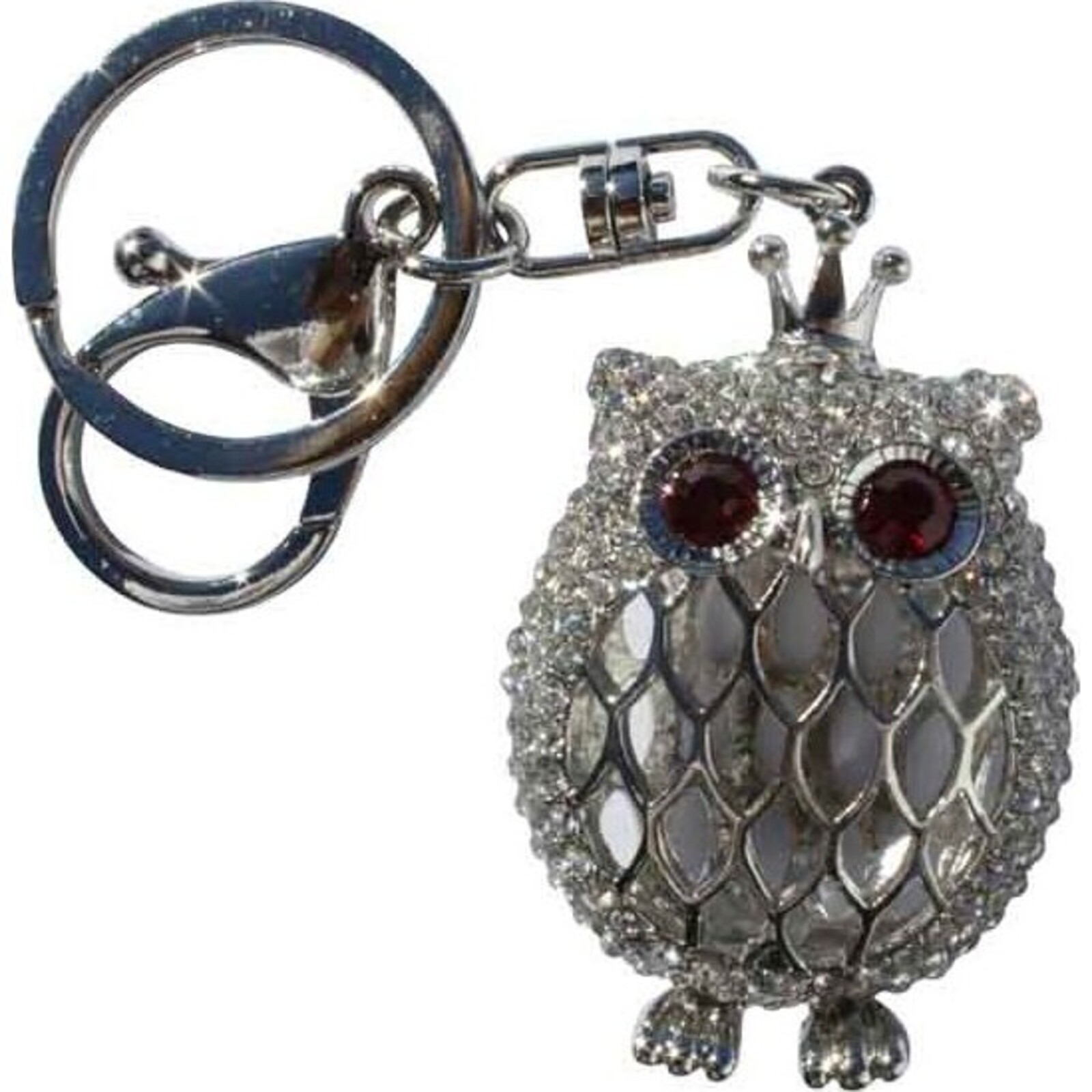 Keyring - Diamonte Open Owl