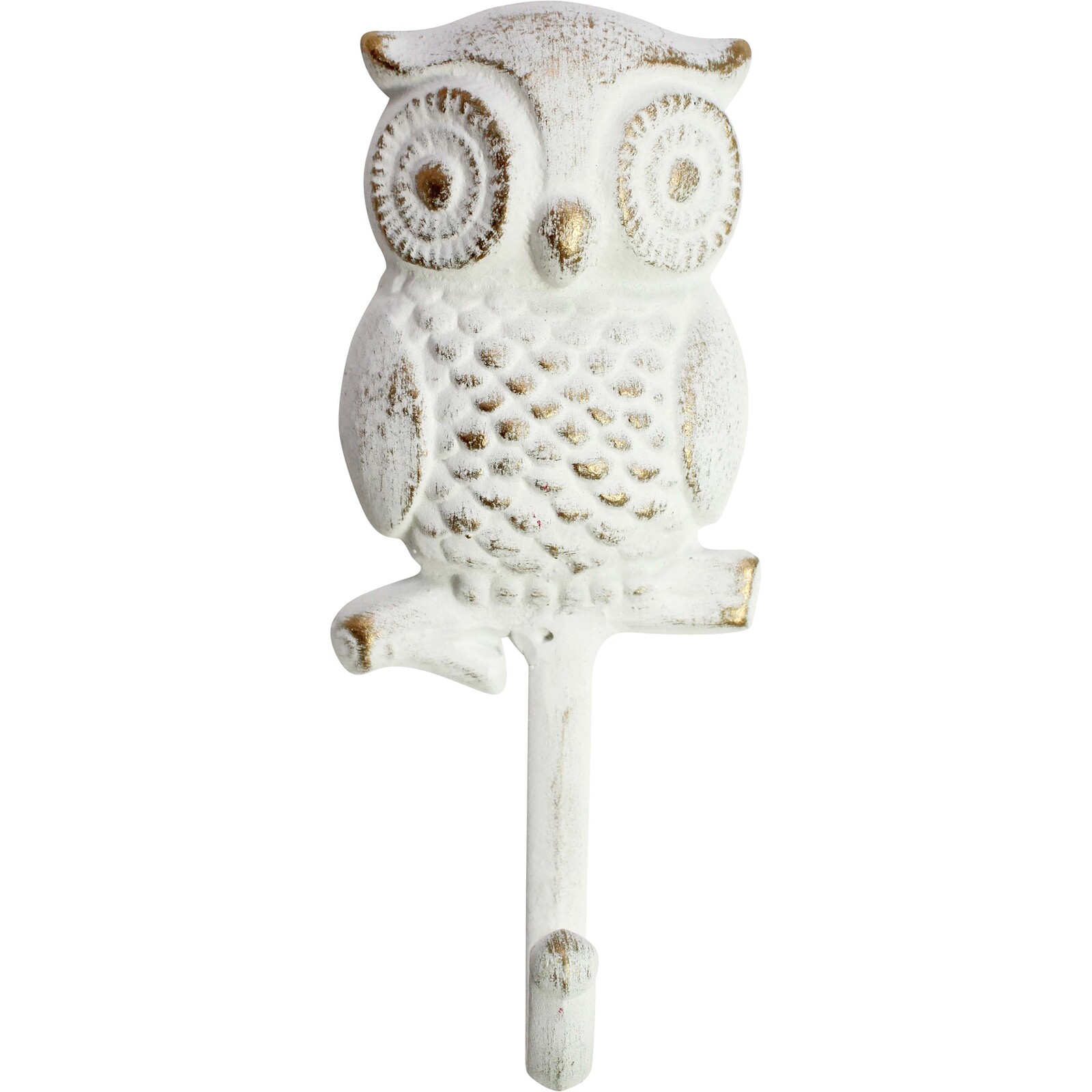 Owl Hook Rustic White