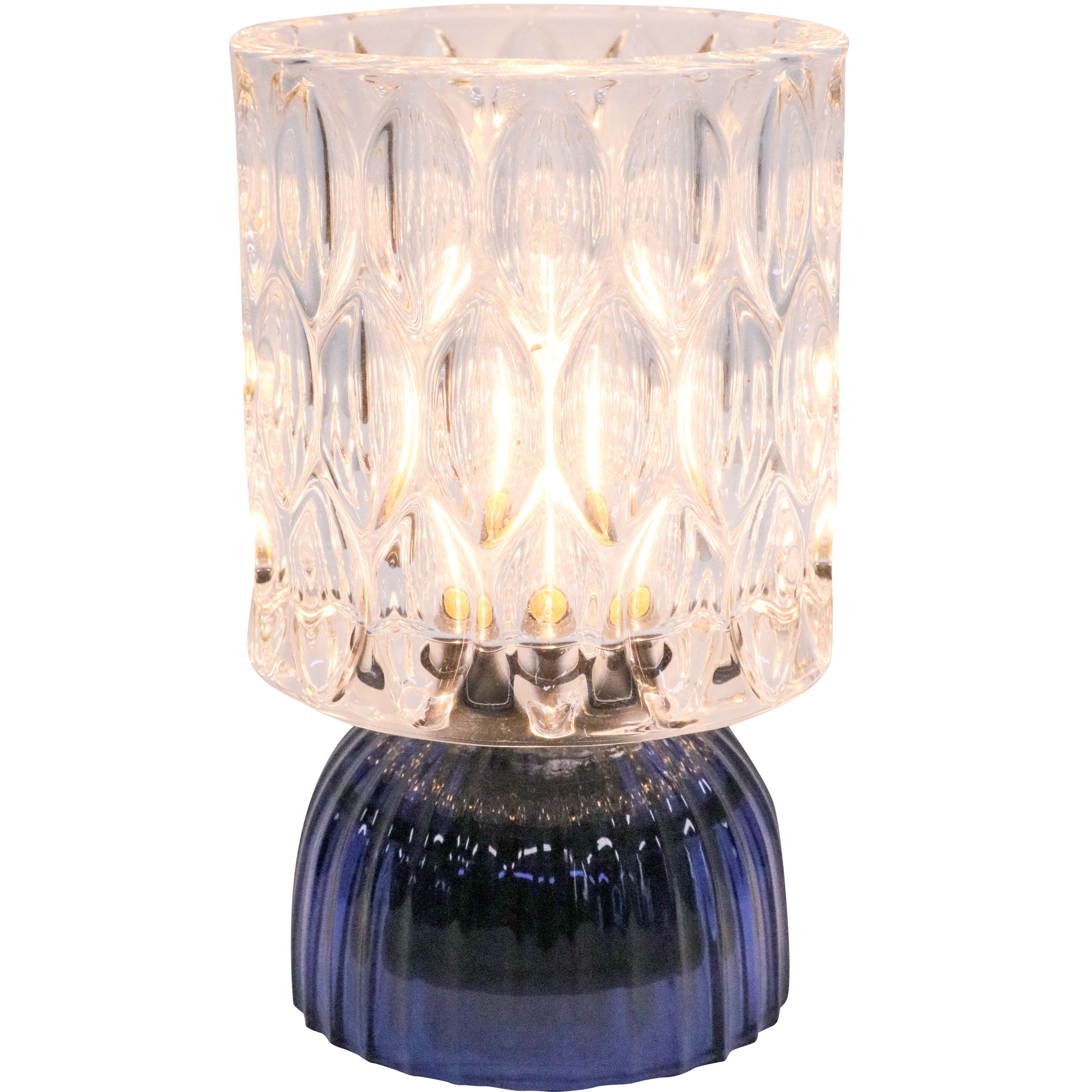 LED Glass Lamp Blue