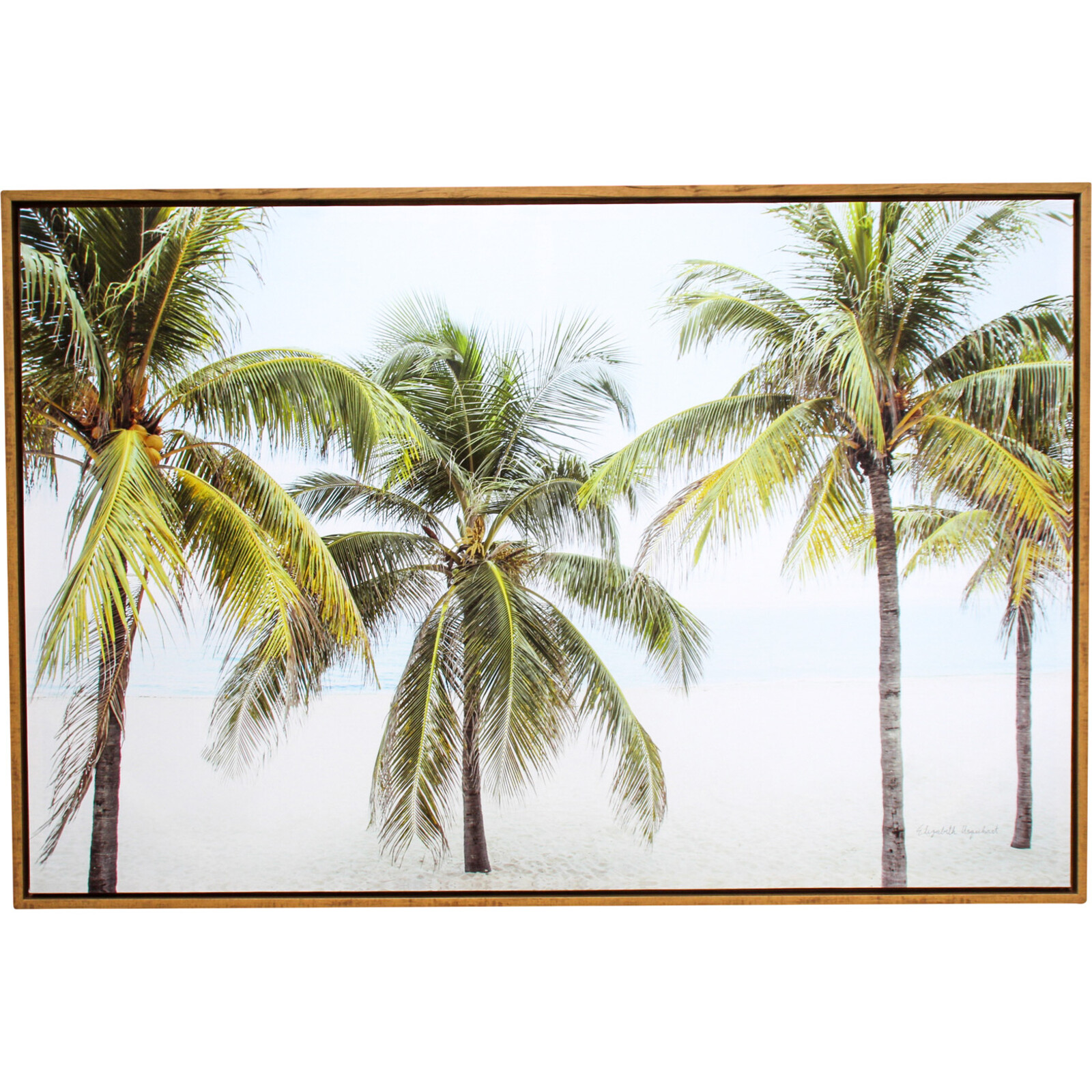 Framed Canvas By The Sea