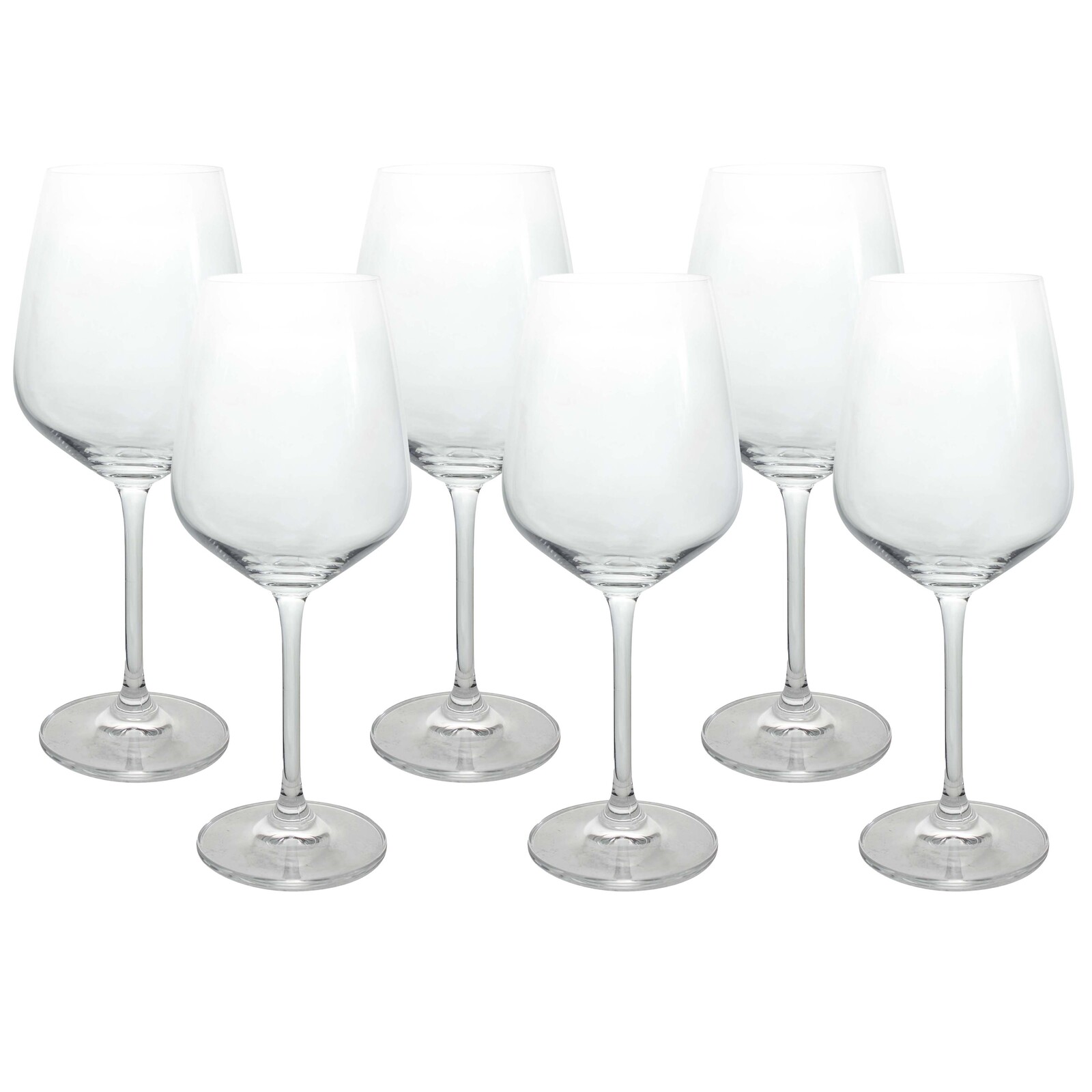 Wine Glass S/6 Curve White