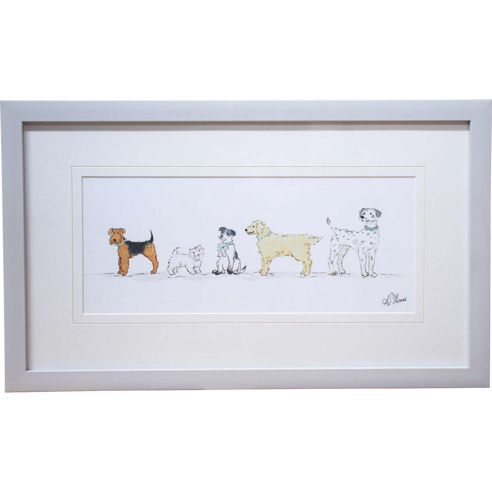 Framed Cute Dogs