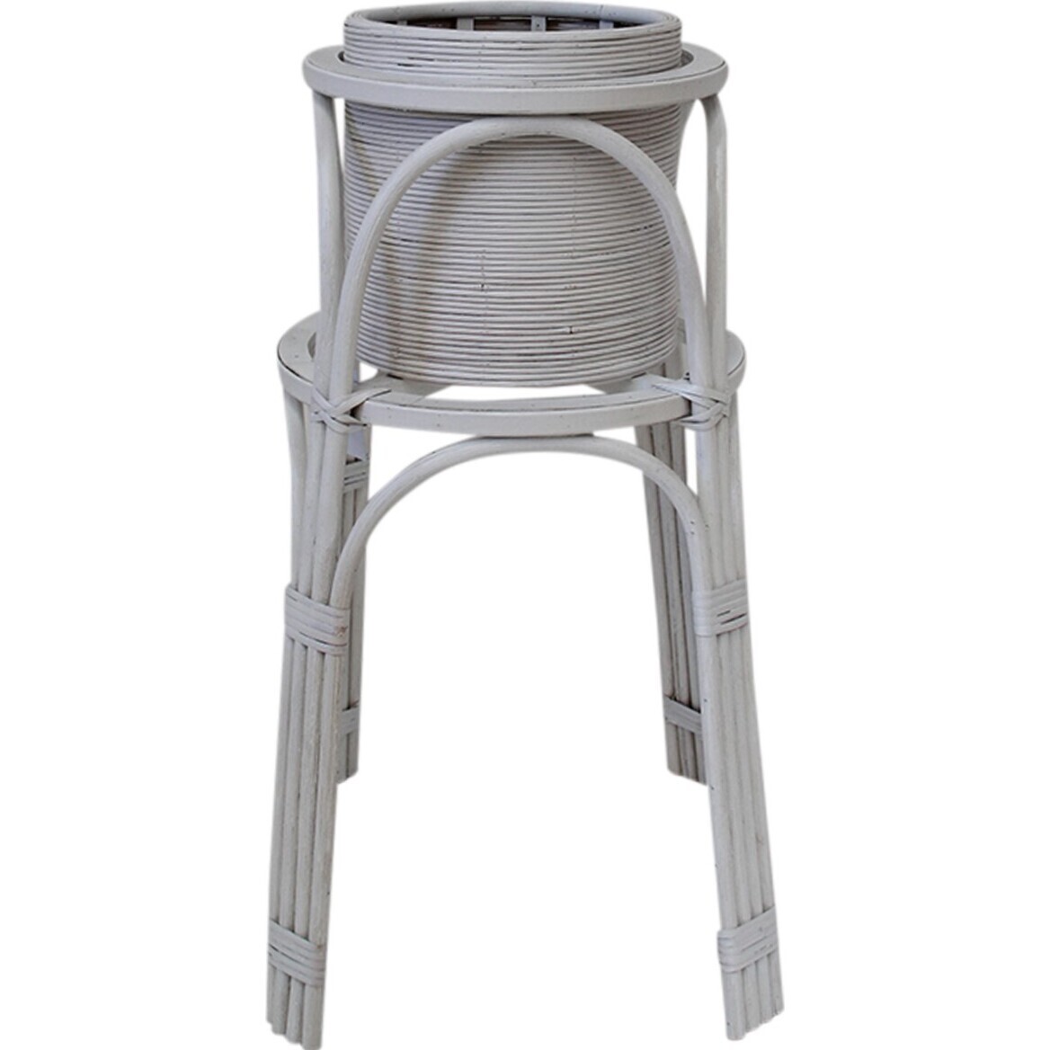 Planter/Stand 2 Piece White Wash