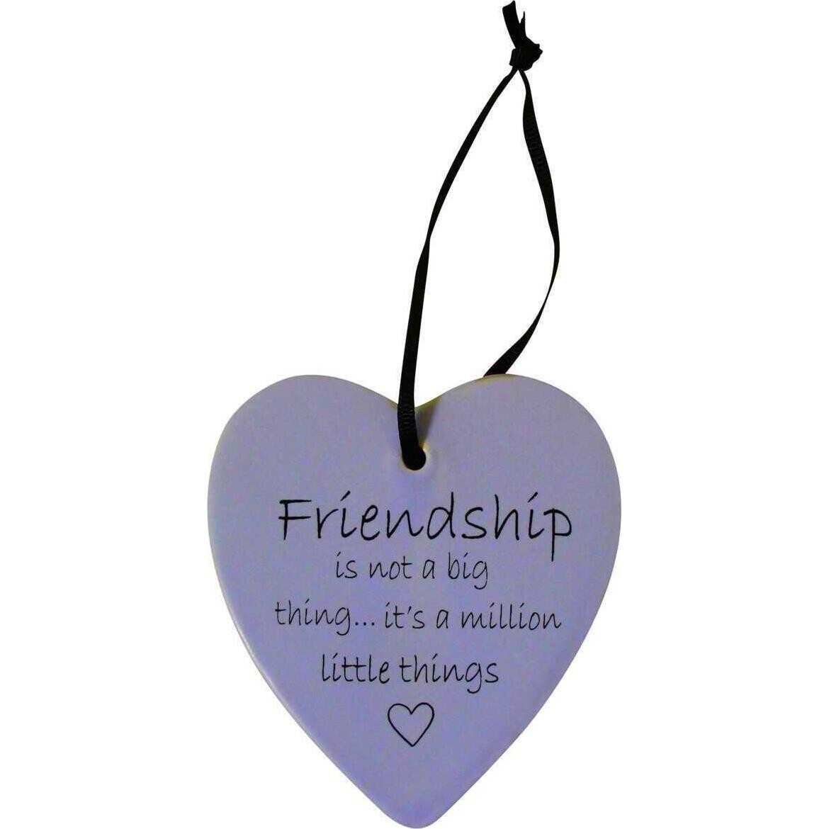 Hanging Heart Blue Friendship