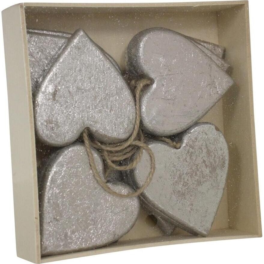 Box Hearts Silver