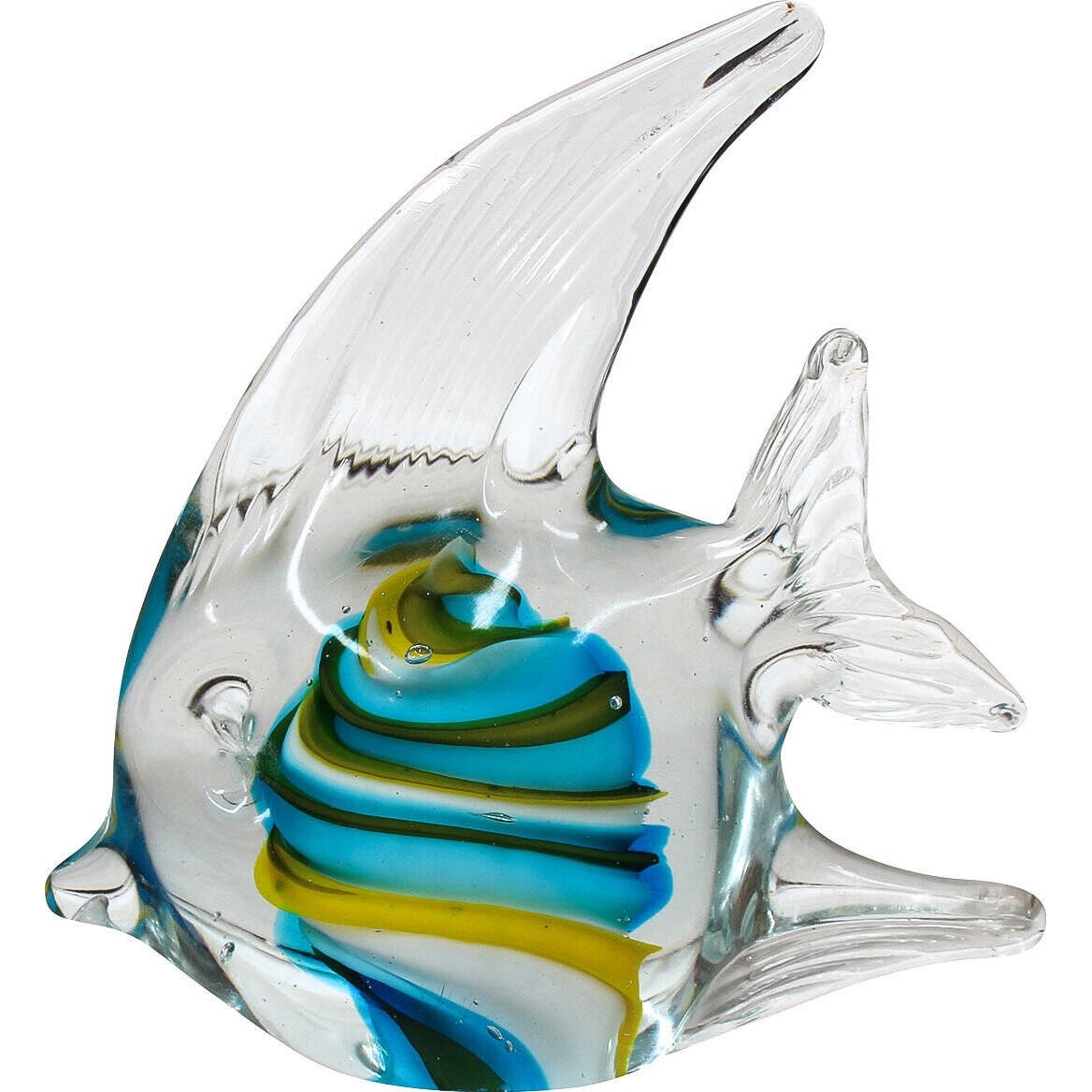 Paperweight Fish Yellow Stripe