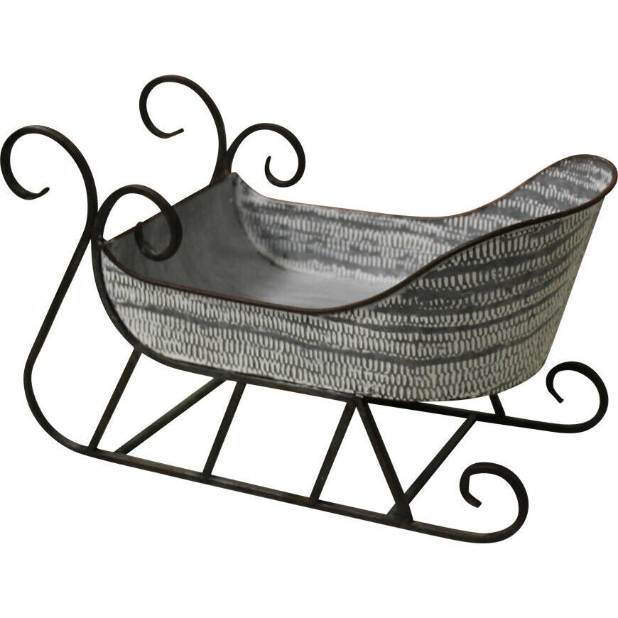 Metal Decor Xmas Sleigh