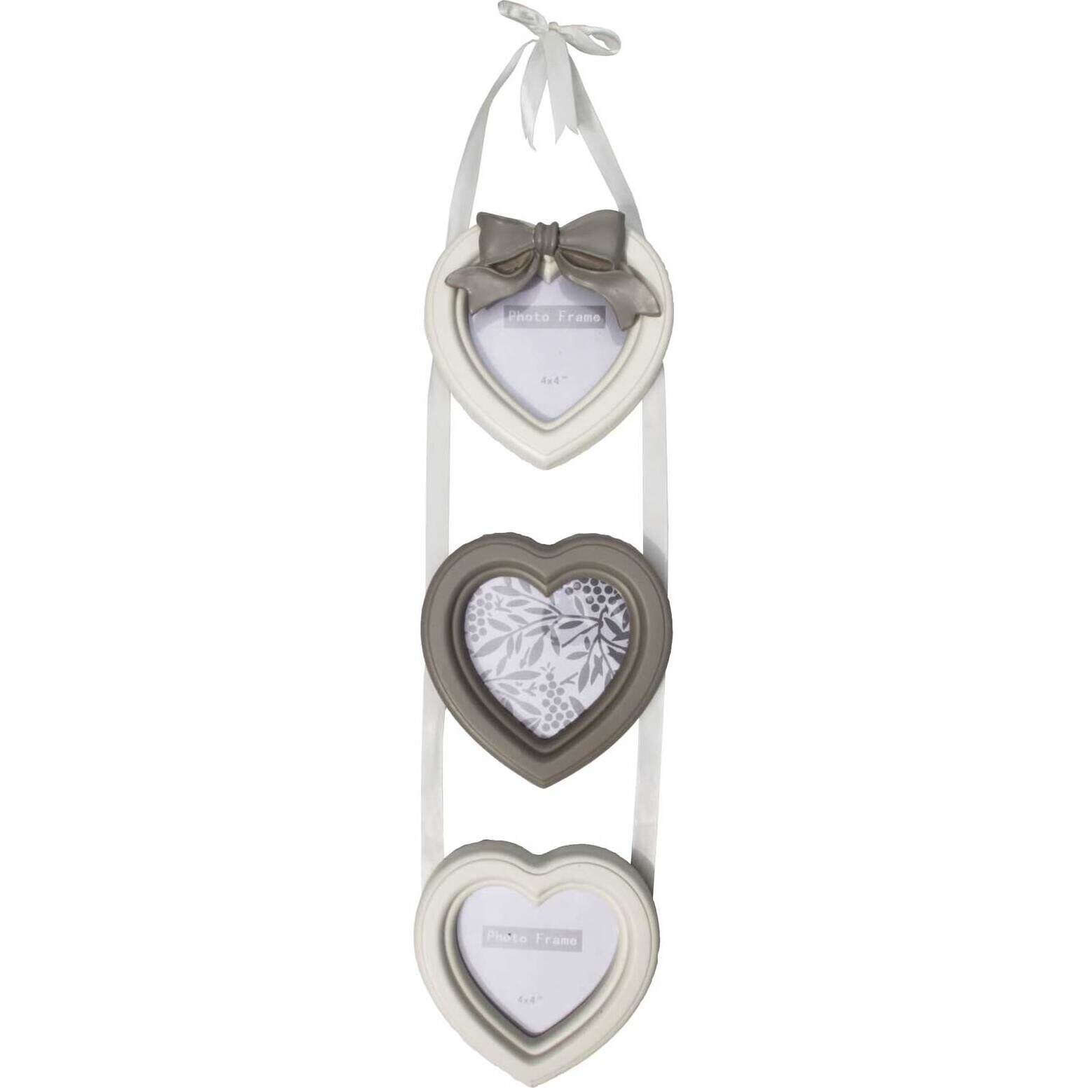 Hanging Frame - Cream Hearts