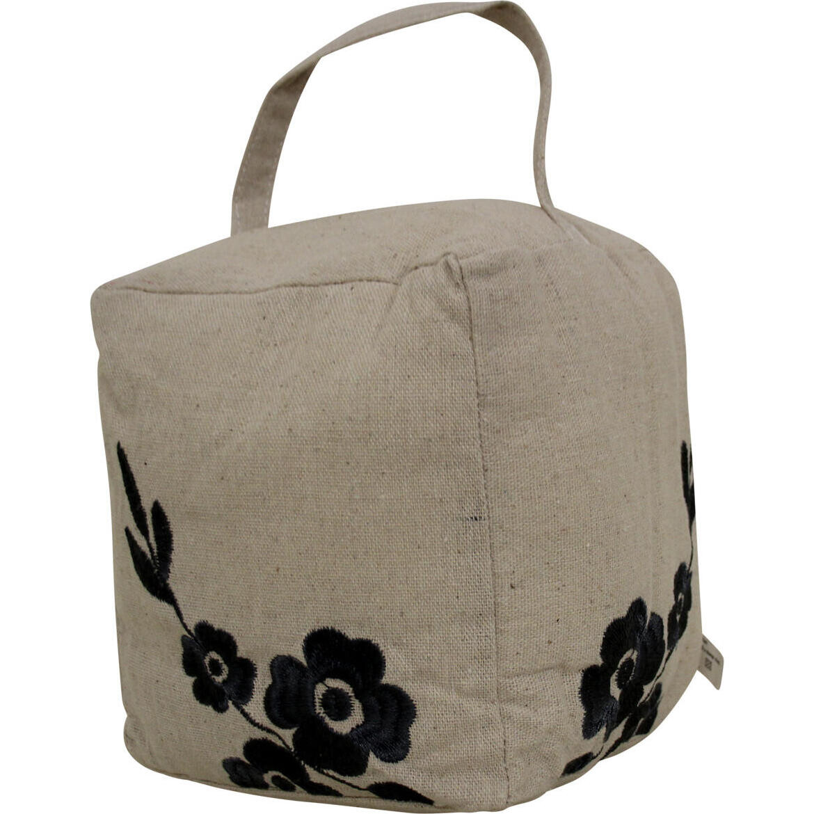 Doorstop Grey Floral