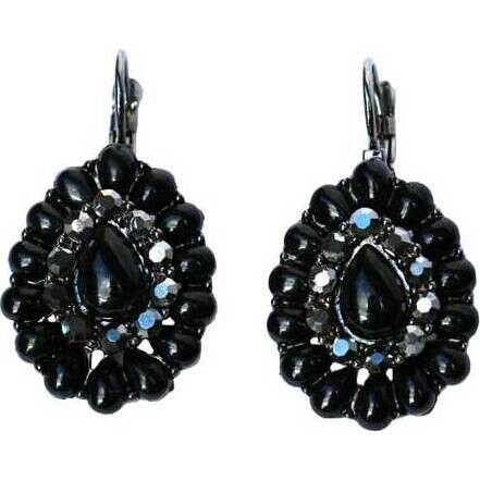 Earring Black Drop