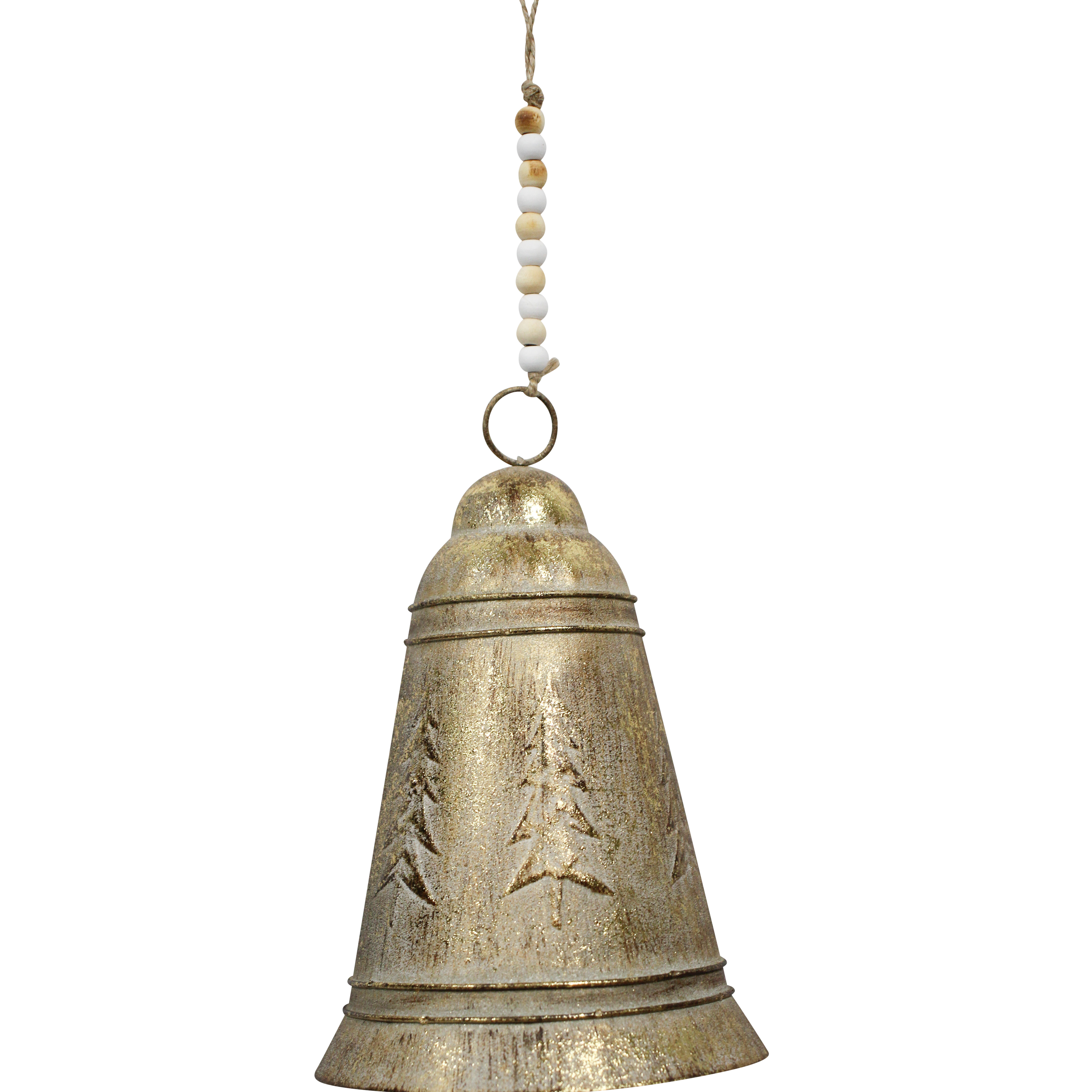 Metal Bell Lrg Leaf