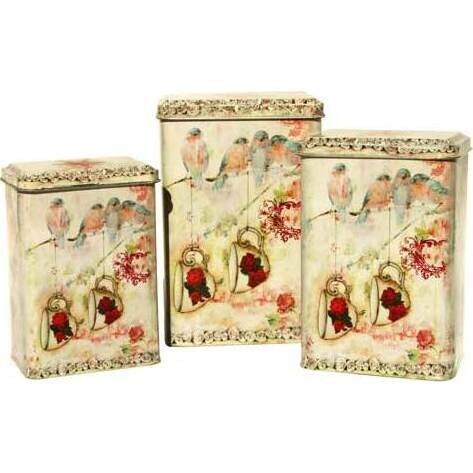 Tins Teacup Birds S/3