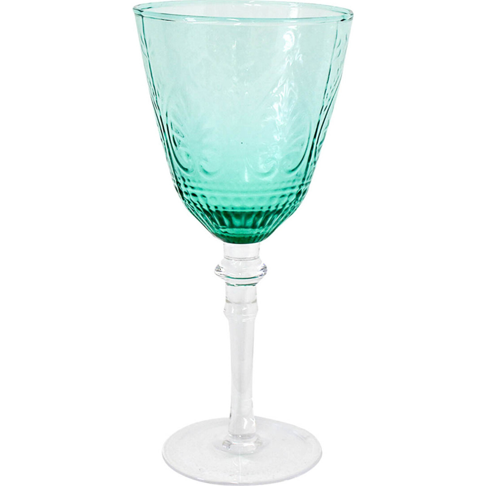 Wine Glass Carribean Emerald