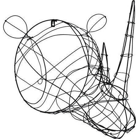 Wall Decor Wire Rhino