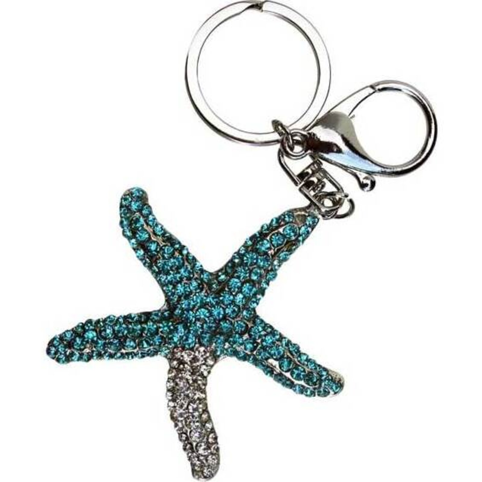 Keyring Blue Starfish