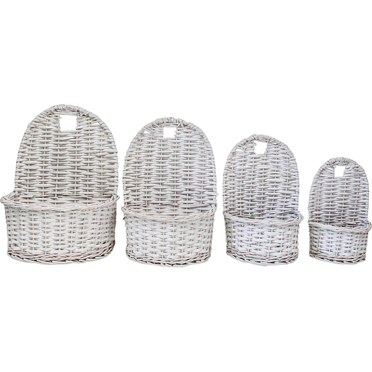 Wall Basket S/4 White