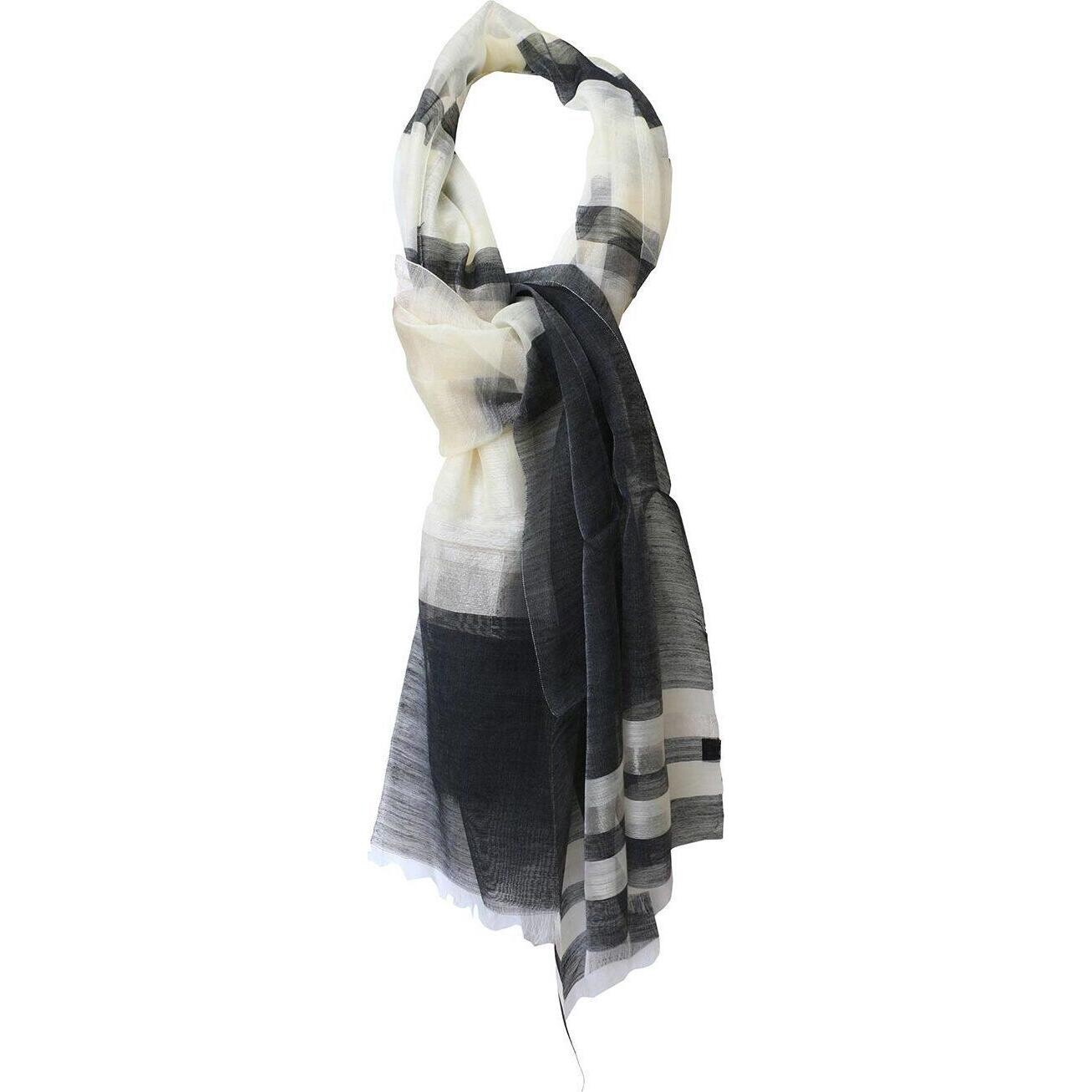 Scarf Grey White Shimmer