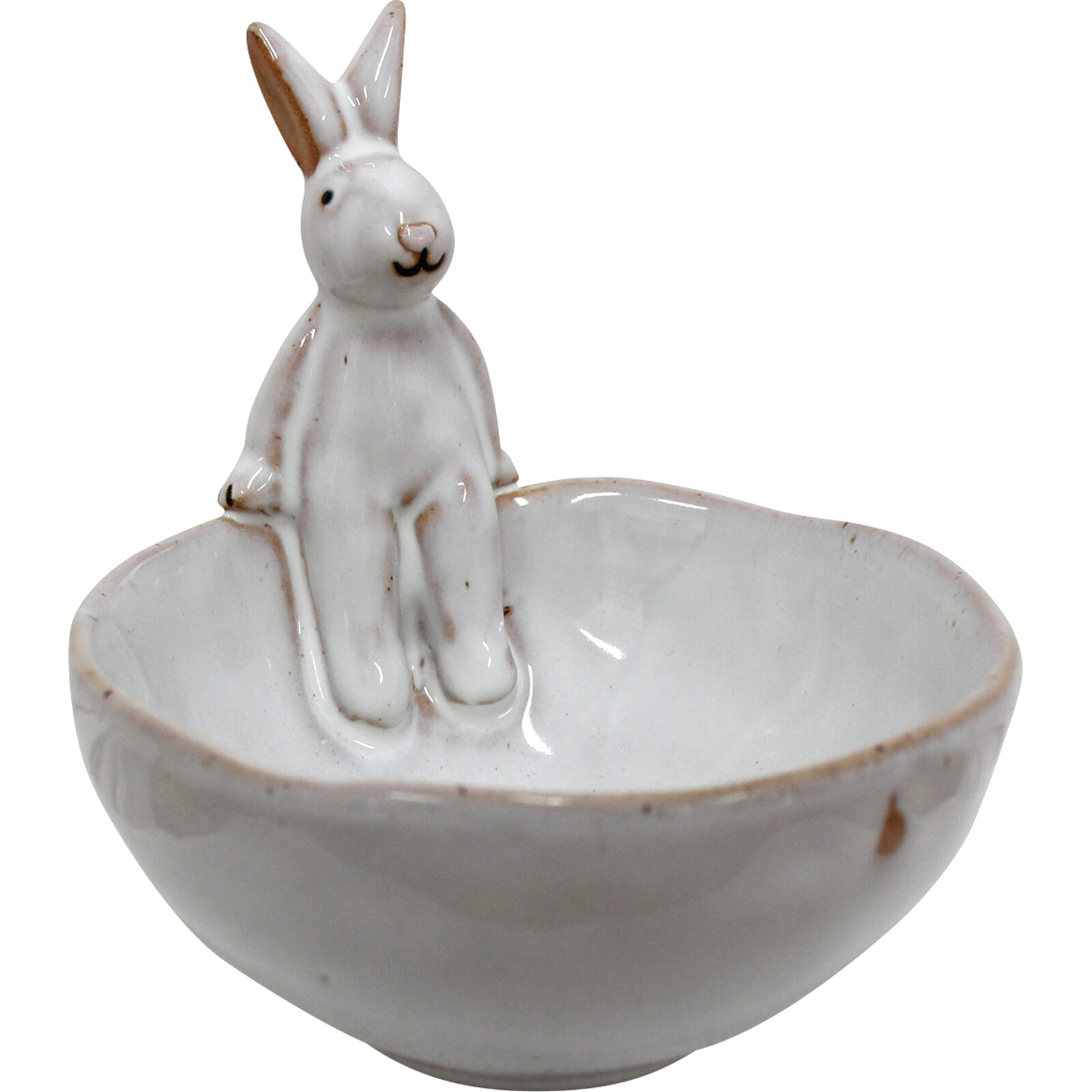 Bunny Sitting on Bowl