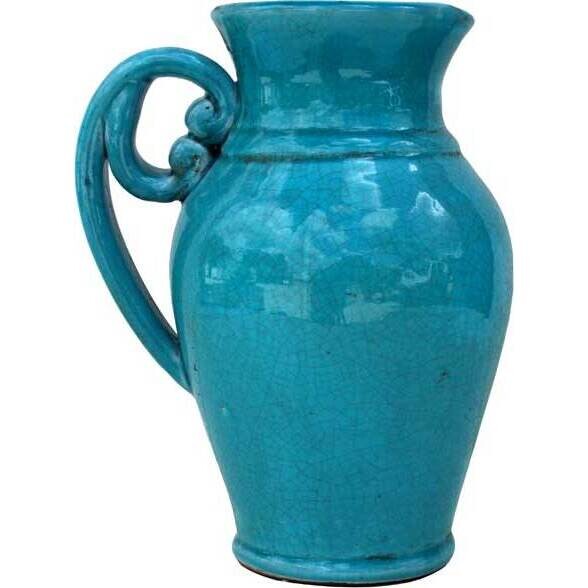 Handle Jug Turquoise Lrg