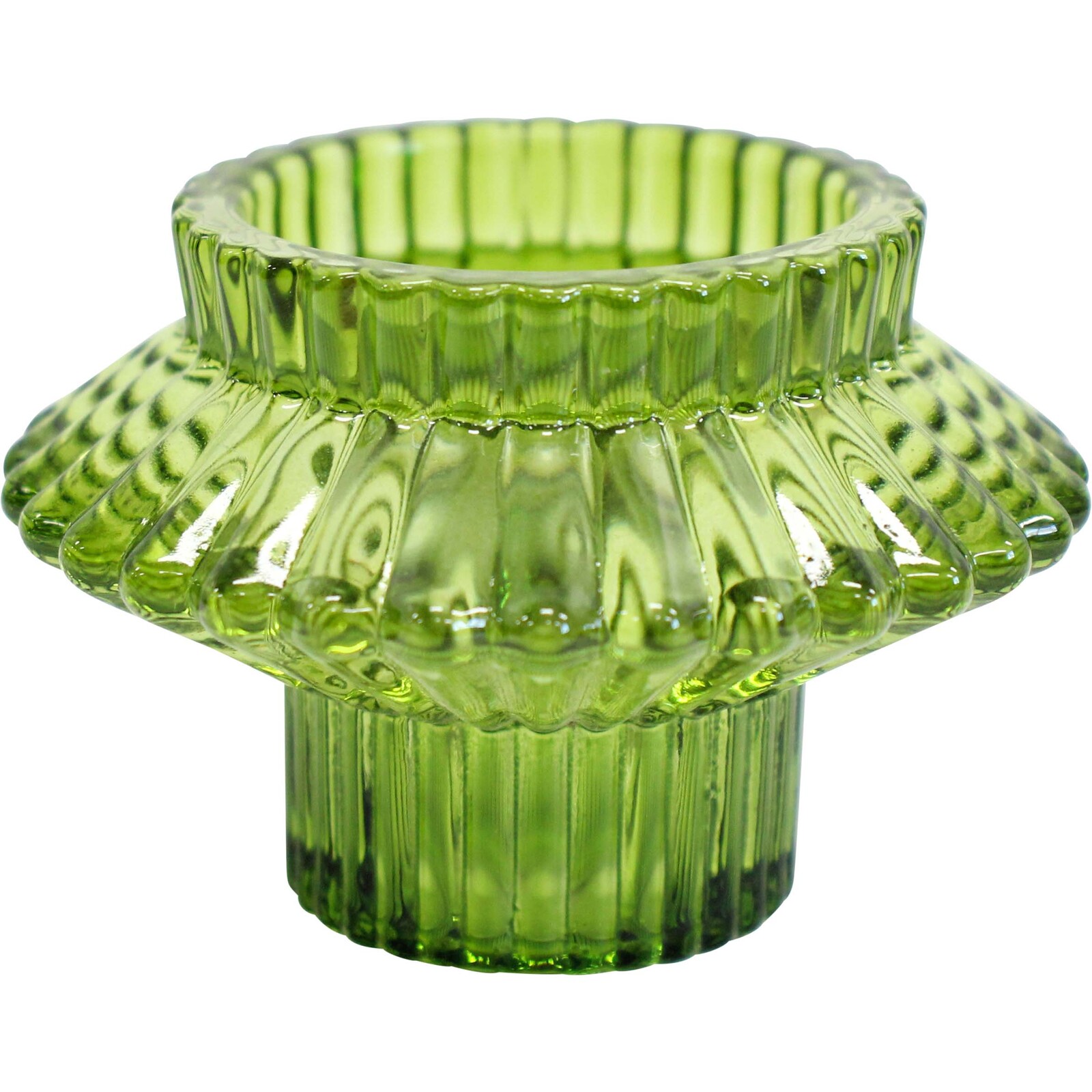 Double Sided Candle Holder Moss