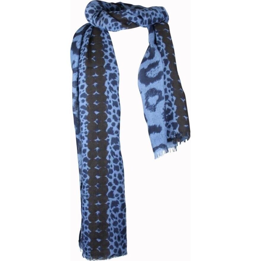 Scarf Leopard Blue